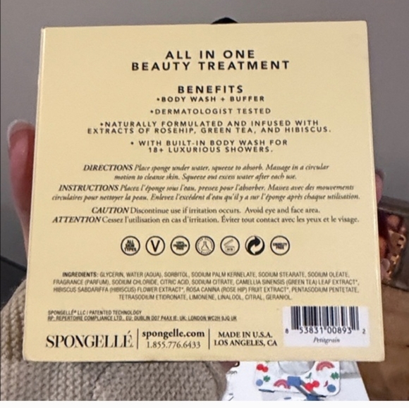 Spongellé Botanica Citrus Aurantium Body Wash Infused Buffer - Picture 3 of 3